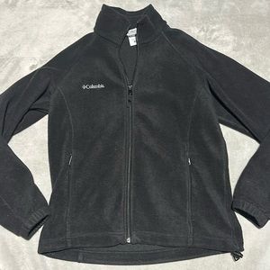 2/$15 Women’s Columbia Full Zip Black Fleece Jacket - Medium